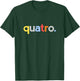 Kids 4th Birthday Shirt Boy 4 Four Quatro | Portuguese Garoto T-Shirt - T-Shirt | Forest