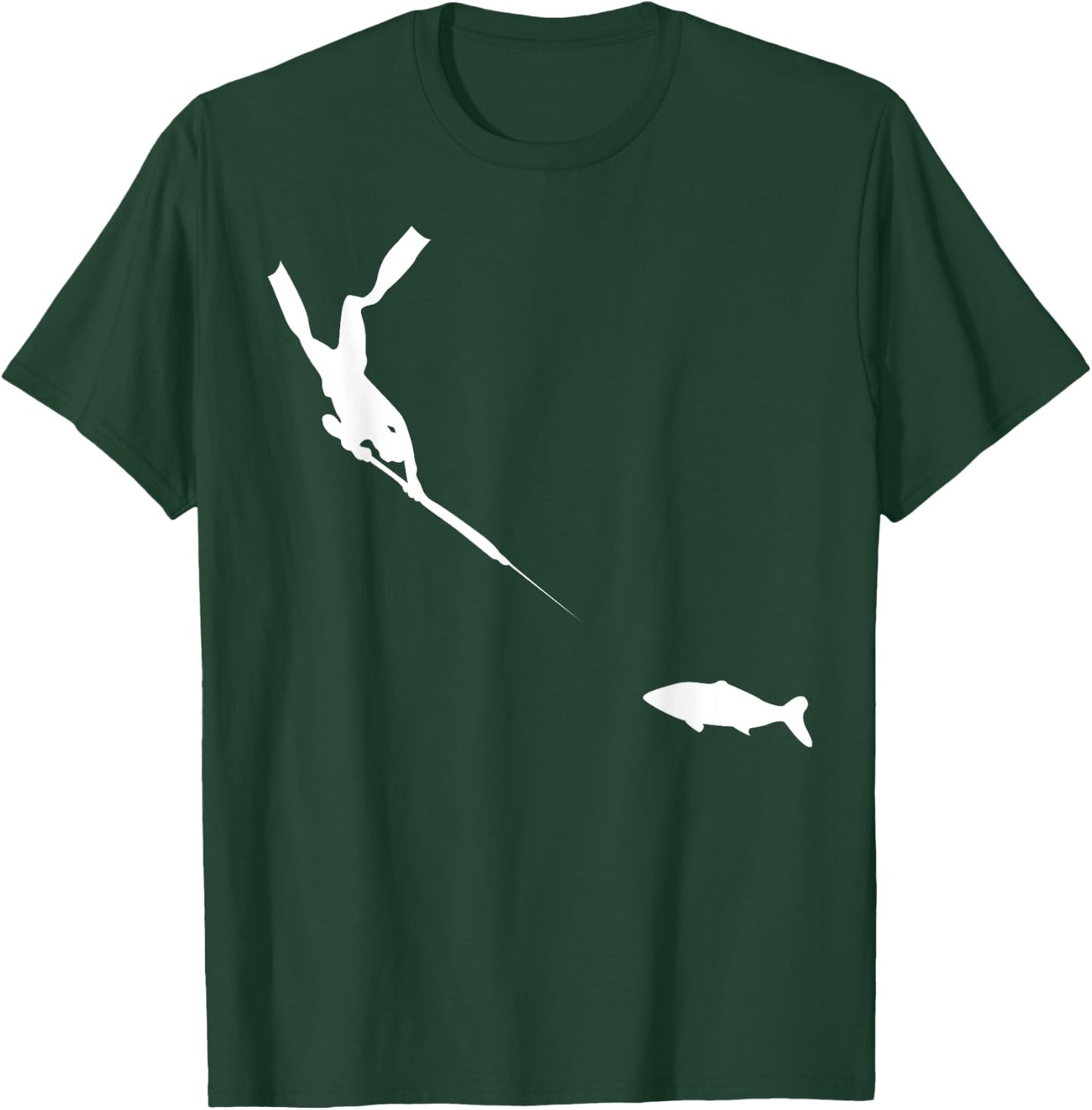 Spearfishing FreeDiver Fish Hunting T-Shirt - T-Shirt | Forest