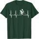 Cycling Heartbeat Shirt I Love Cycling for Bicyclers T-Shirt - T-Shirt | Forest