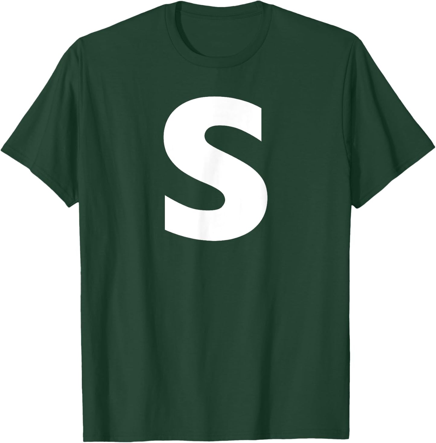 White "S" on Blue for Simon Halloween Costume T-Shirt - T-Shirt | Forest
