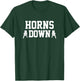 Saturday Athletic Club Horns Down - Men's Black Small Classic Fit Short Sleeve Cotton Polyester Blend T-Shirt - T-Shirt | Forest