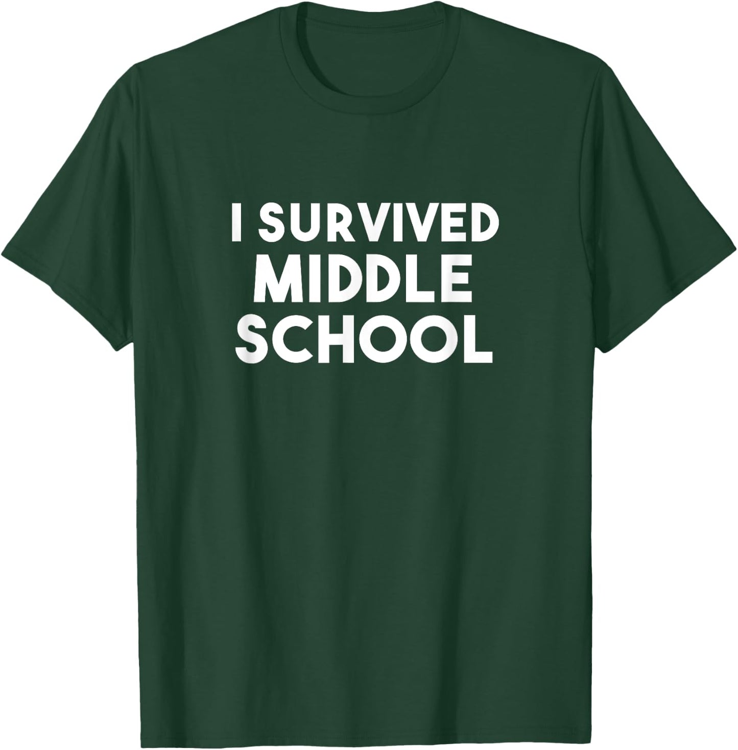 Funny Middle School Graduation Shirt Gift Eighth 8th Grade T-Shirt - T-Shirt | Forest