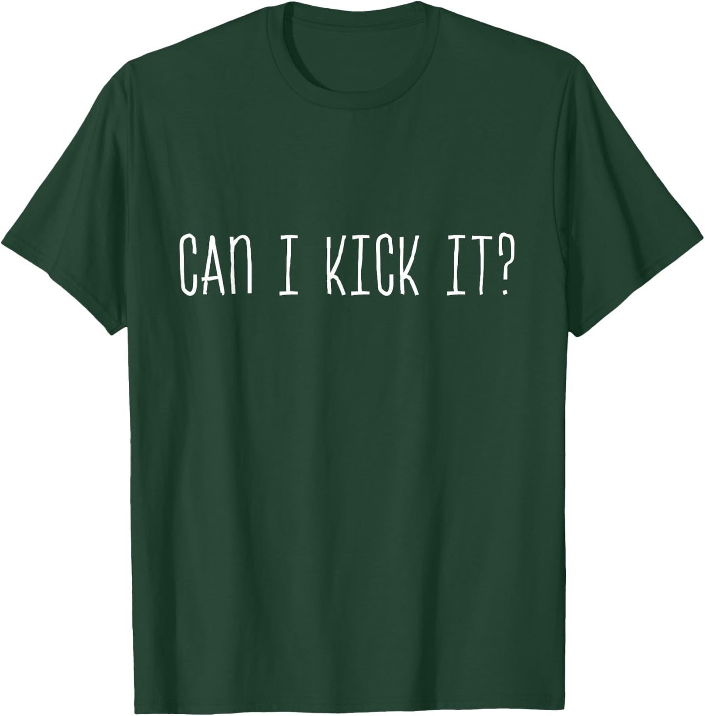Can i Kick It - Adults Black Modern Streetwear Funny Graphic Design - Small T-Shirt - T-Shirt | Forest