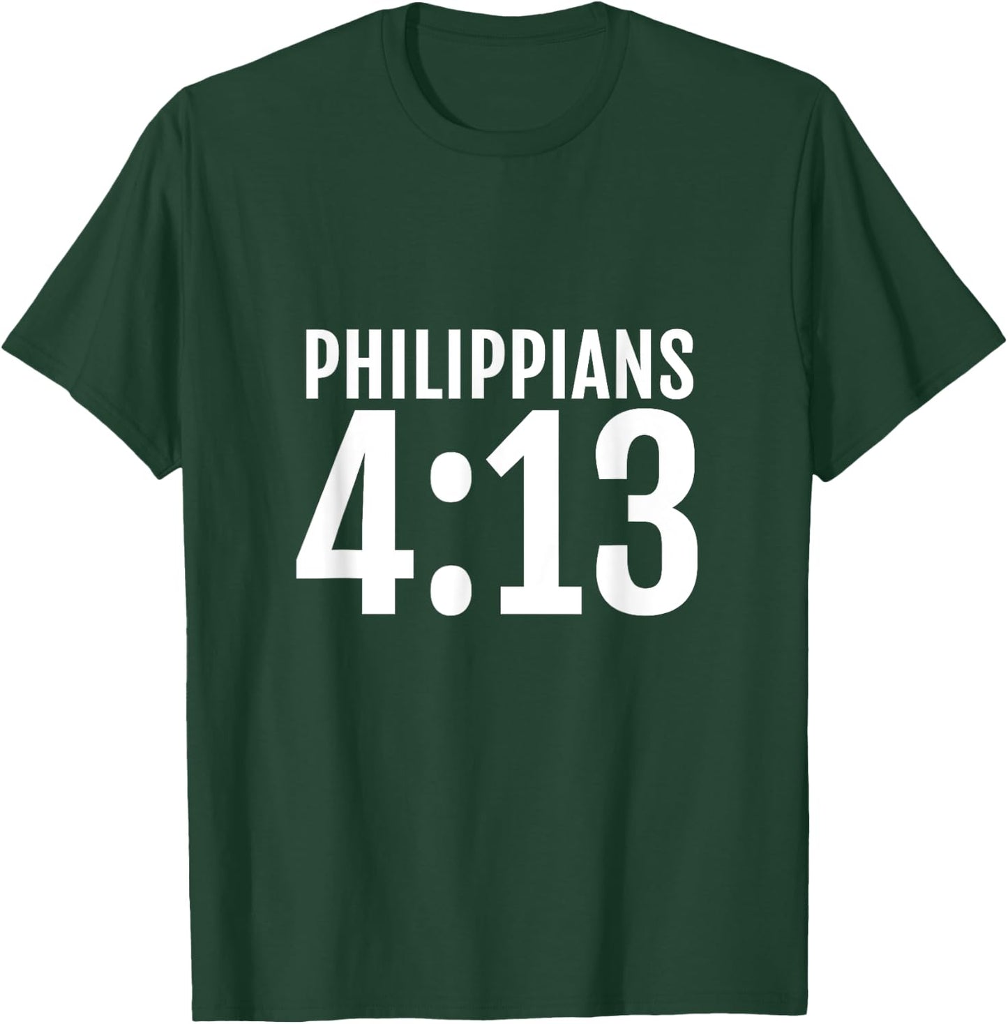 Philippians 4:13 I Can Do All Things In Christ Bible T-Shirt - T-Shirt | Forest