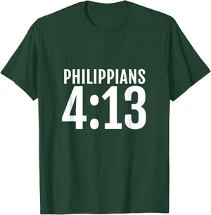 Philippians 4:13 I Can Do All Things In Christ Bible T-Shirt - T-Shirt | Forest