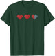Retro Gaming Shirt Mine Heart Craft Gamer Gift Adult Kids T-Shirt - T-Shirt | Forest