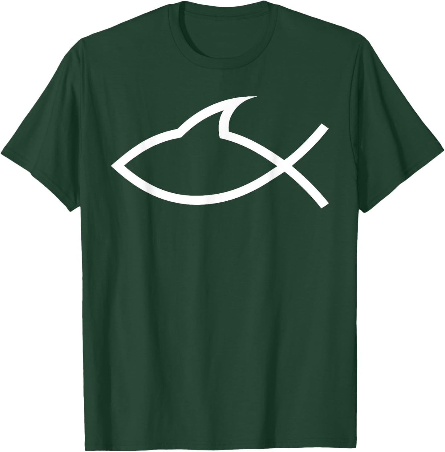 Shark Christian fish T-Shirt - T-Shirt | Forest