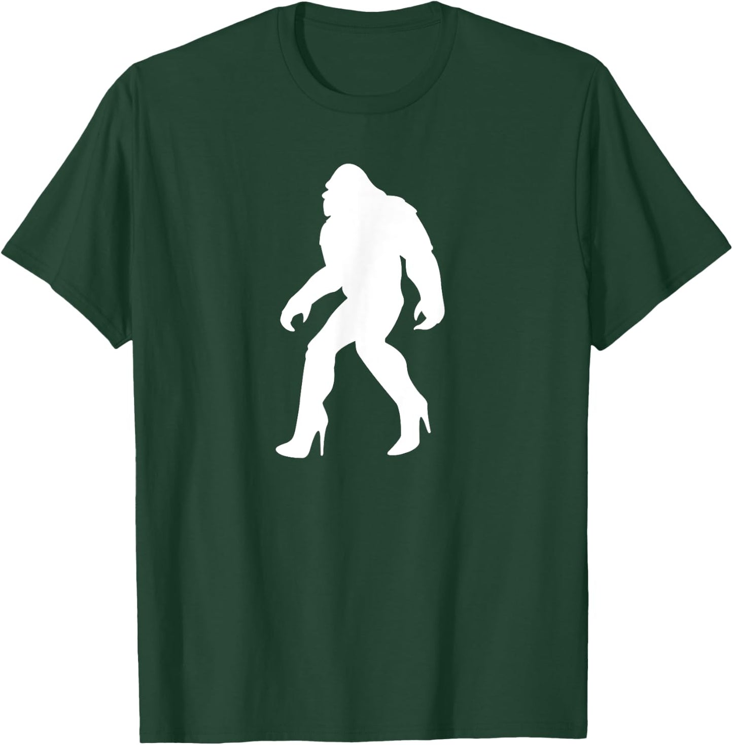 YASSQUATCH Bigfoot & Sasquatch In High Heels Sassy Girl T-Shirt - T-Shirt | Forest