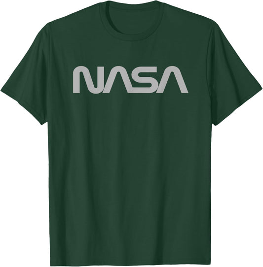 Silver NASA Worm Logo T-Shirt - T-Shirt | Forest