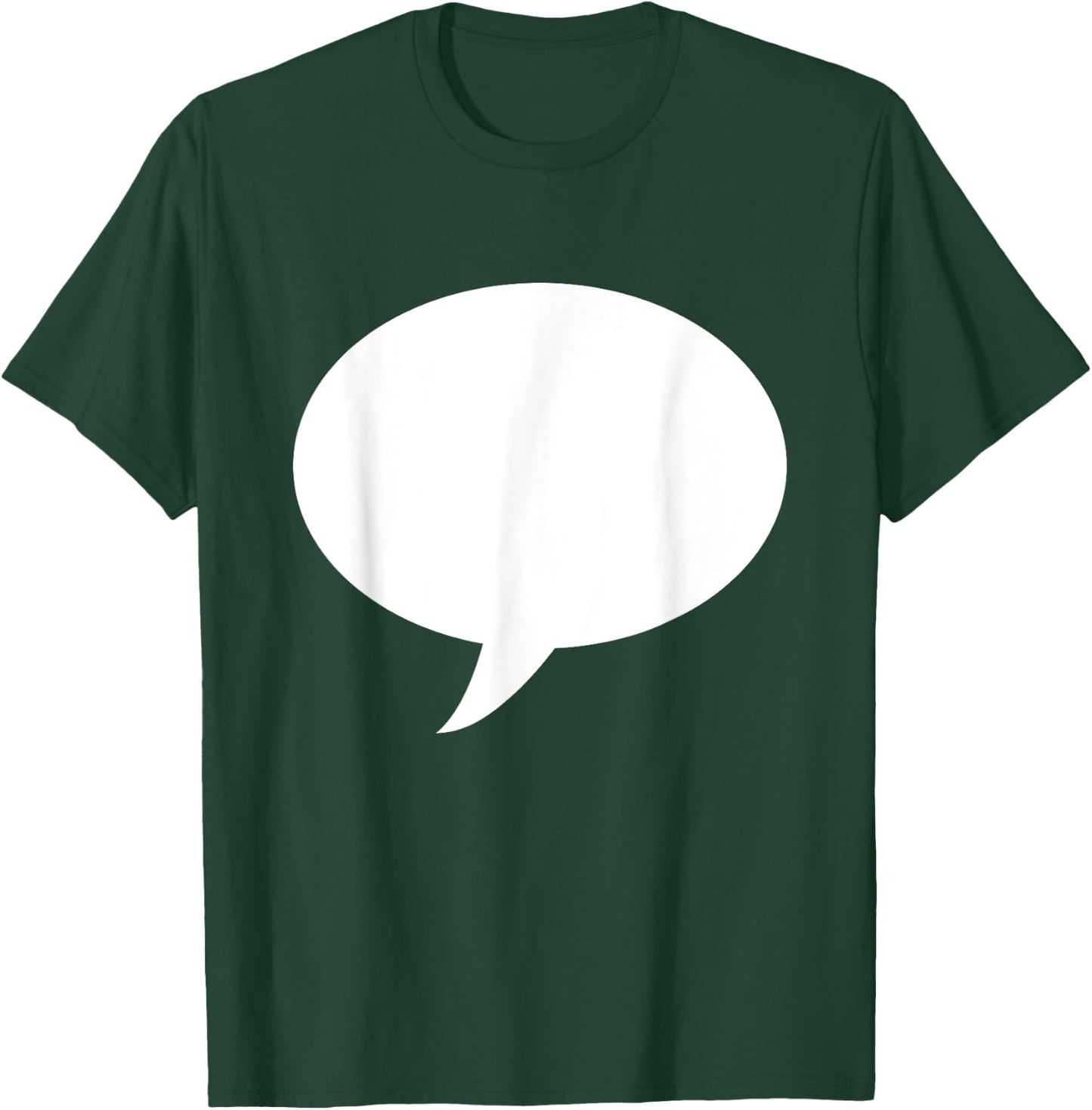 Write On Me Blank T Shirt Speech Bubble T-Shirt - T-Shirt | Forest