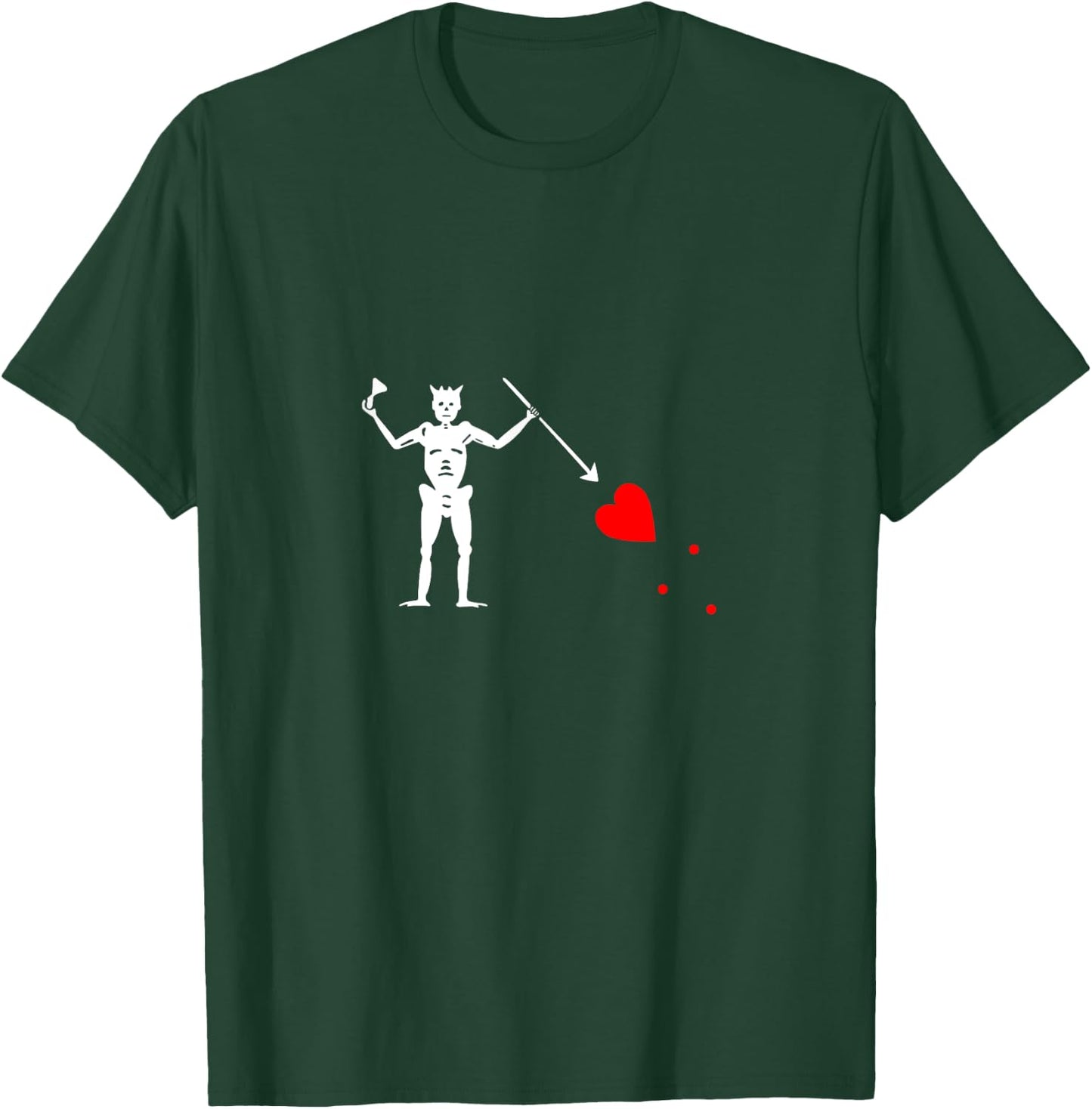 Blackbeard Flag , Bleackbeard Pirate Flag Shirt T-Shirt - T-Shirt | Forest