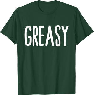 Greasy Costume Funny Fathers Day Mechanic Greasy T-Shirt - T-Shirt | Forest