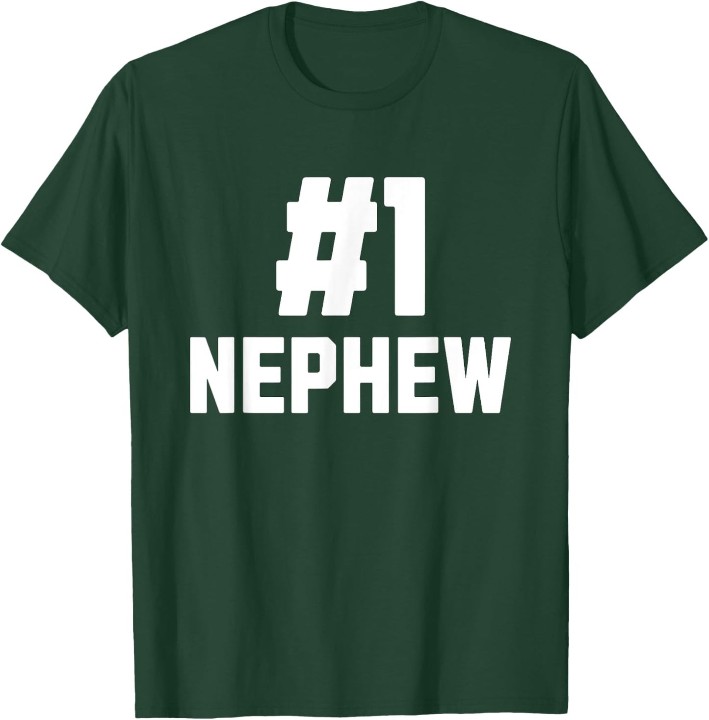 Number One Nephew Funny Family Matching Greatest #1 Nephew T-Shirt - T-Shirt | Forest