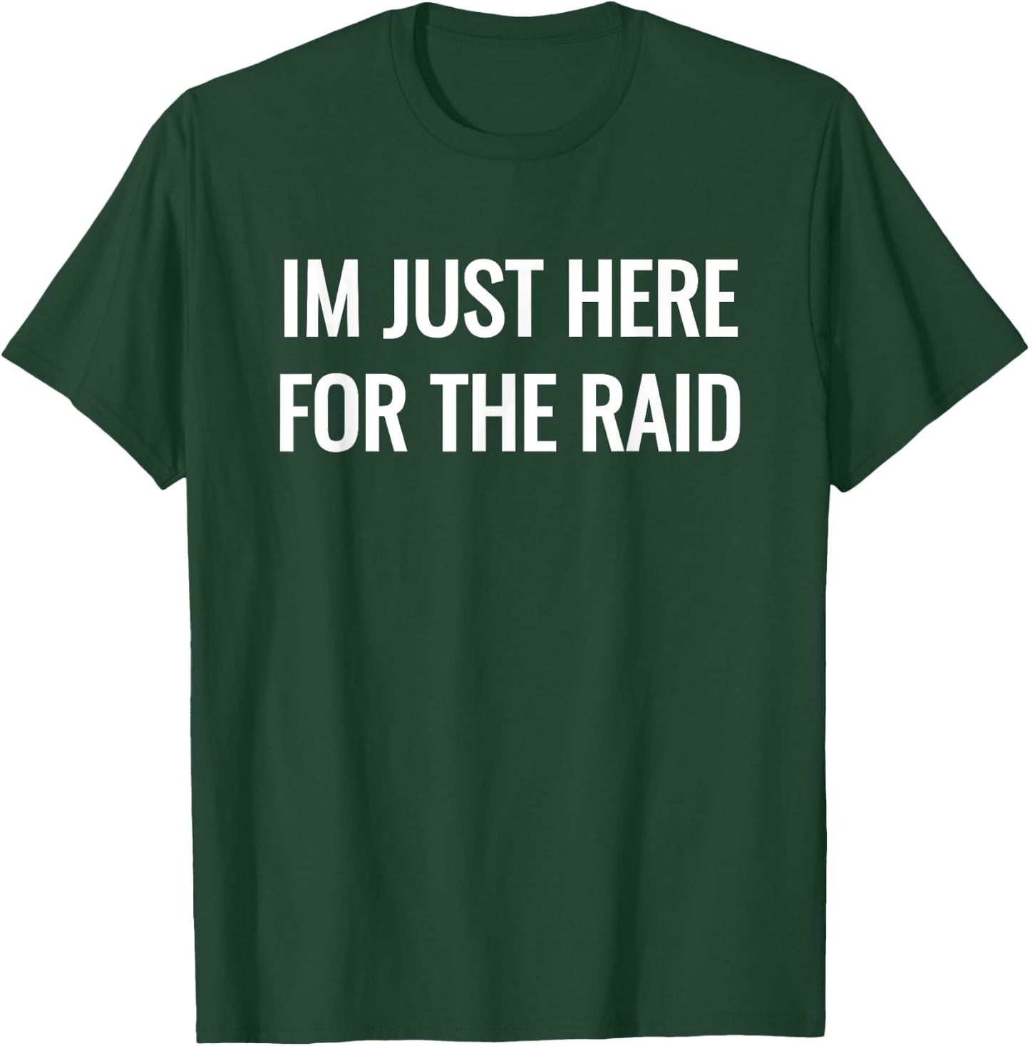 Gamer im just here for the raid destiny T-Shirt - T-Shirt | Forest