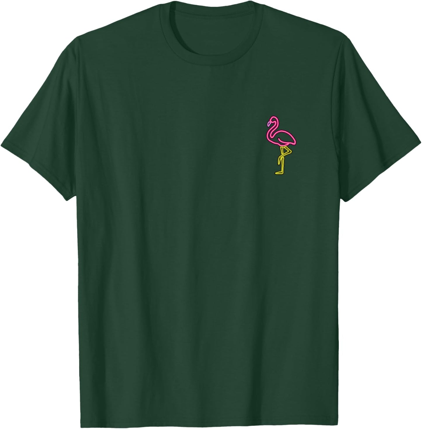 Pink Flamingo sign Pocket Logo Bird Lover shirt T-Shirt - T-Shirt | Forest