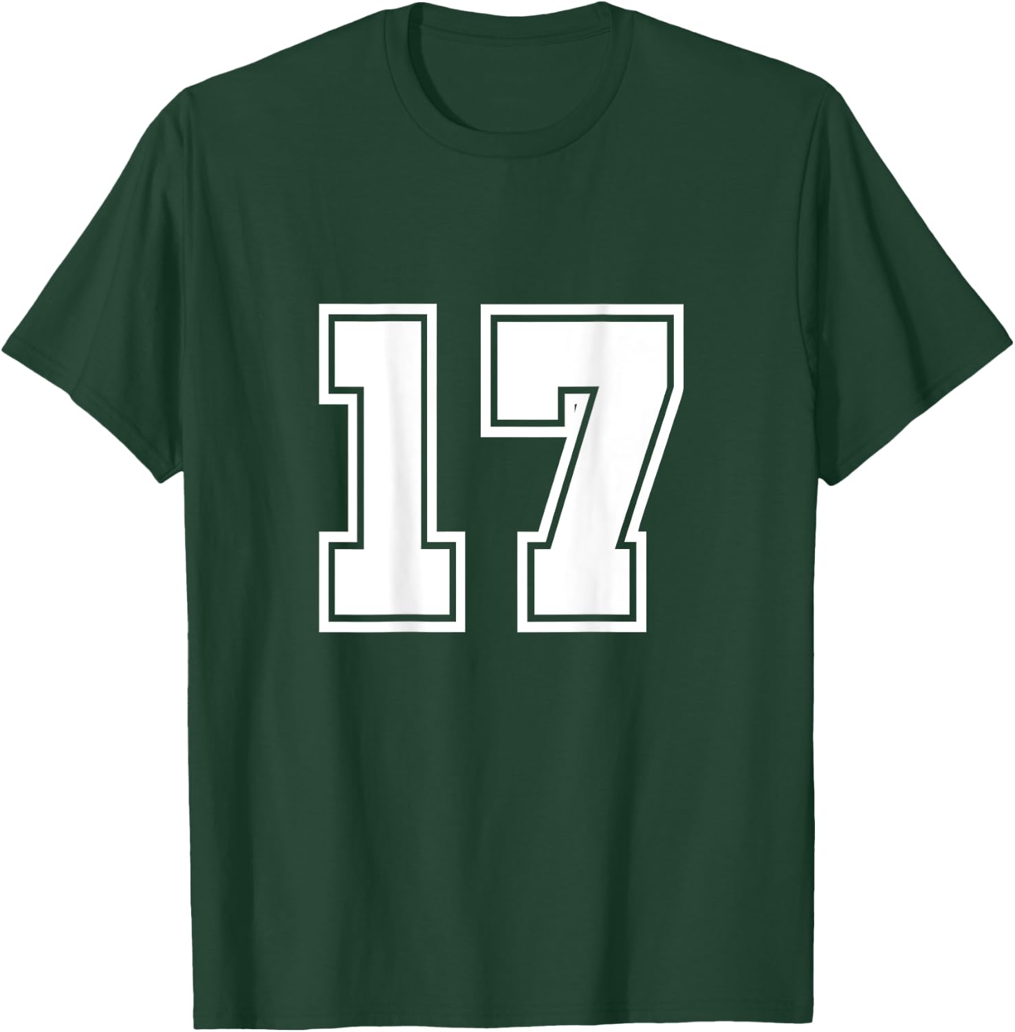 Number 17 No. Seventeen #17 Sport Jerseys Player T-Shirt - T-Shirt | Forest