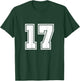 Number 17 No. Seventeen #17 Sport Jerseys Player T-Shirt - T-Shirt | Forest