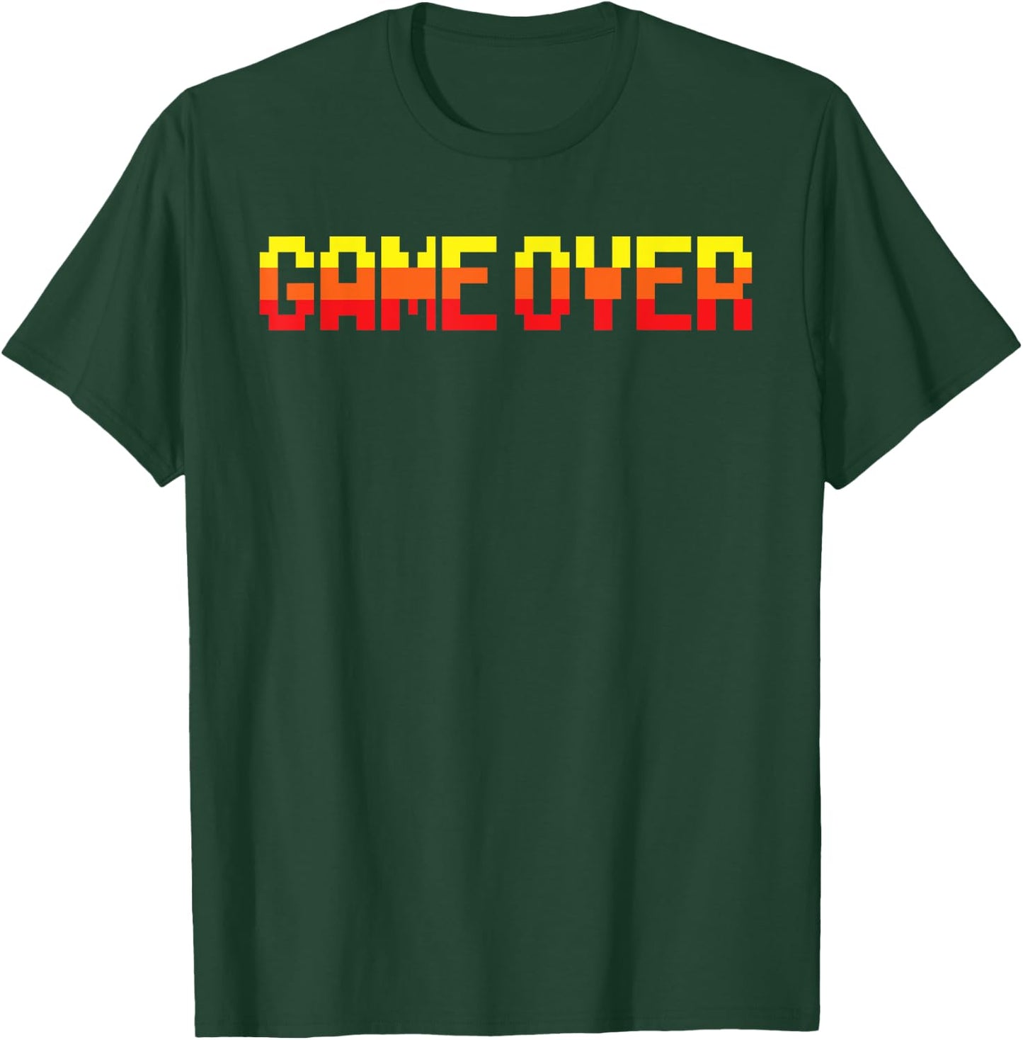 Vintage Pixelated Game Over 80s Arcade T-Shirt - T-Shirt | Forest