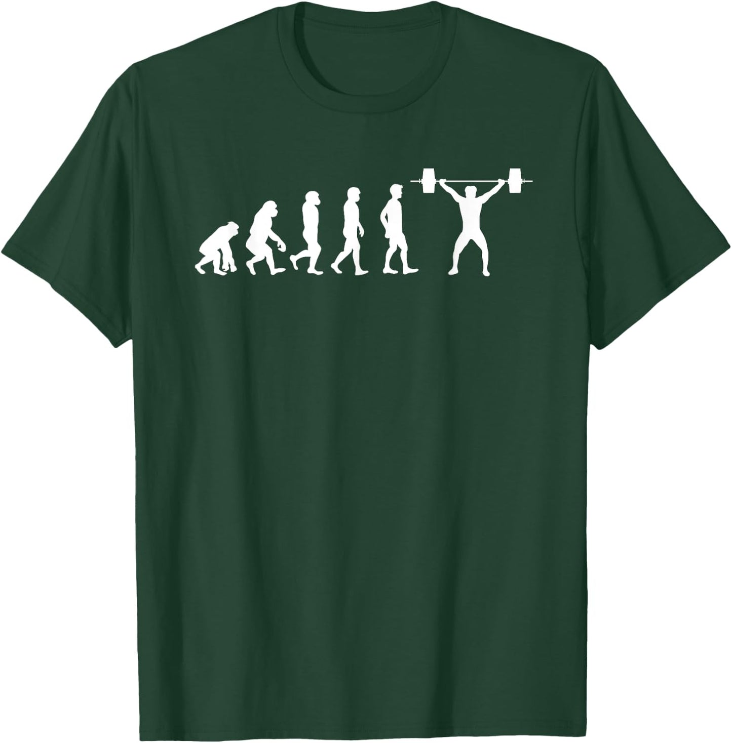 Funny weightlifting evolution gift T-Shirt - T-Shirt | Forest