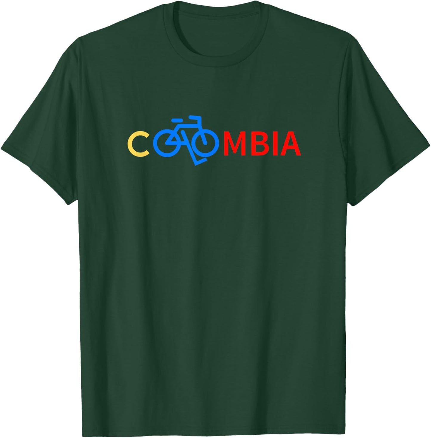 Colombia Cycling And Biking Shirt Bike Letaras Pass Bicycle T-Shirt - T-Shirt | Forest