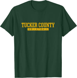 Tucker County High School Volleyball T-Shirt - T-Shirt | Forest