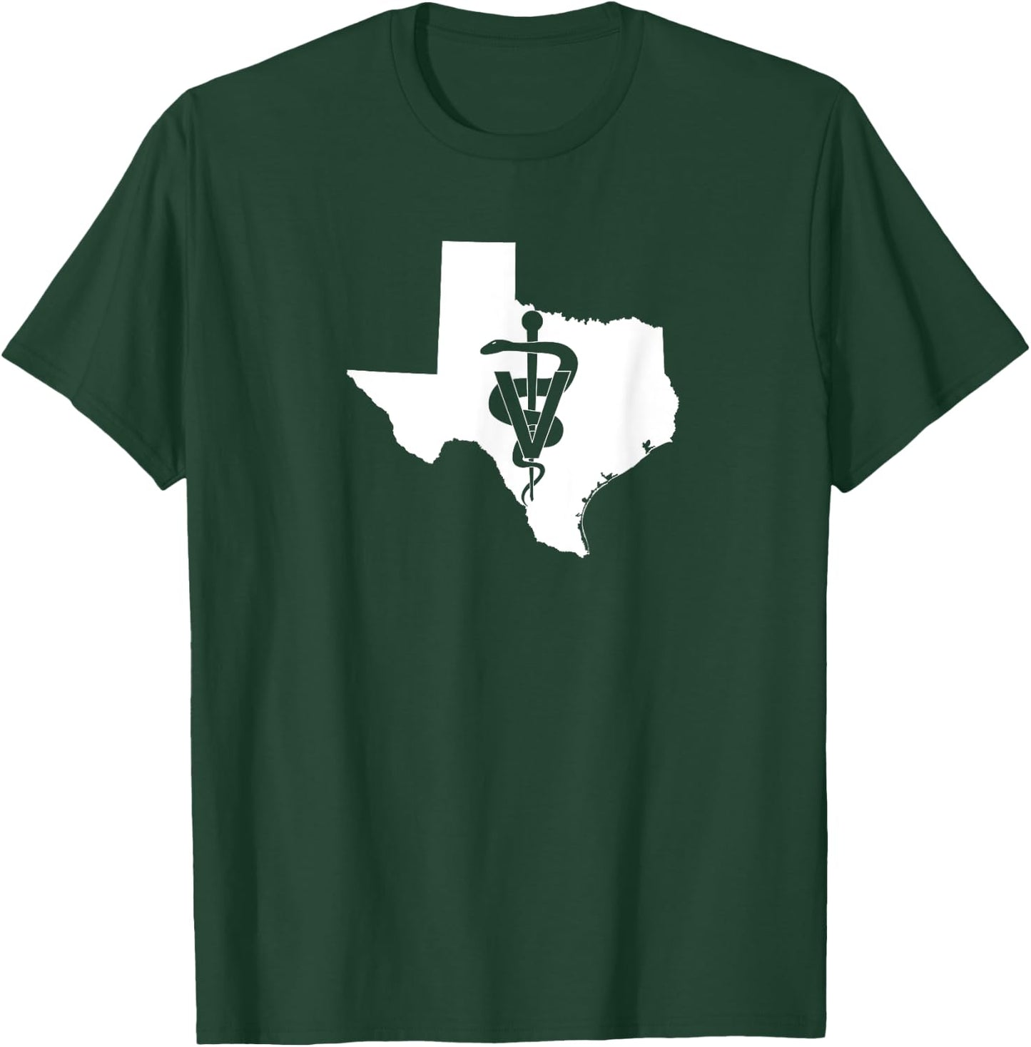 Texas Veterinary Medicine Vet Tech Clinic T-Shirt - T-Shirt | Forest
