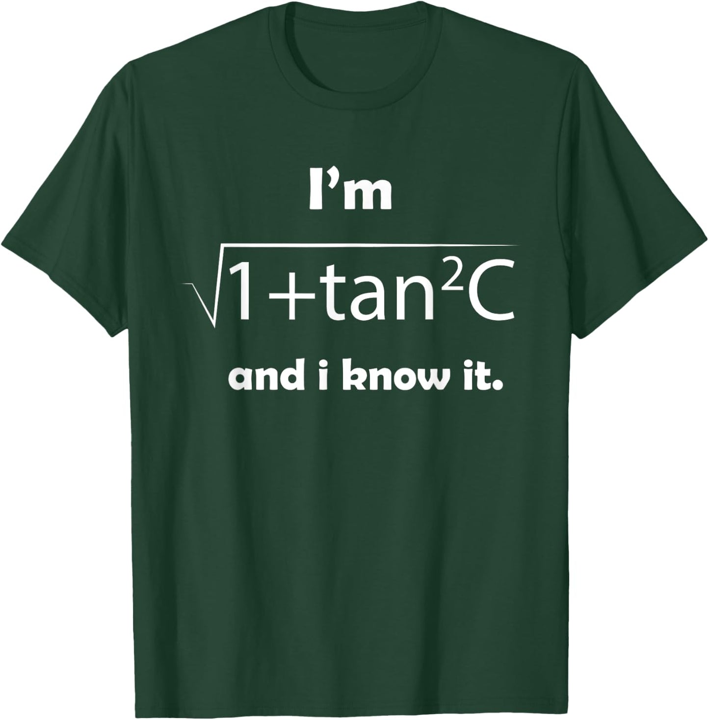 I'm Sec C And I Know It - Funny Sexy Math Humor T-Shirt - T-Shirt | Forest