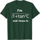 I'm Sec C And I Know It - Funny Sexy Math Humor T-Shirt - T-Shirt | Forest