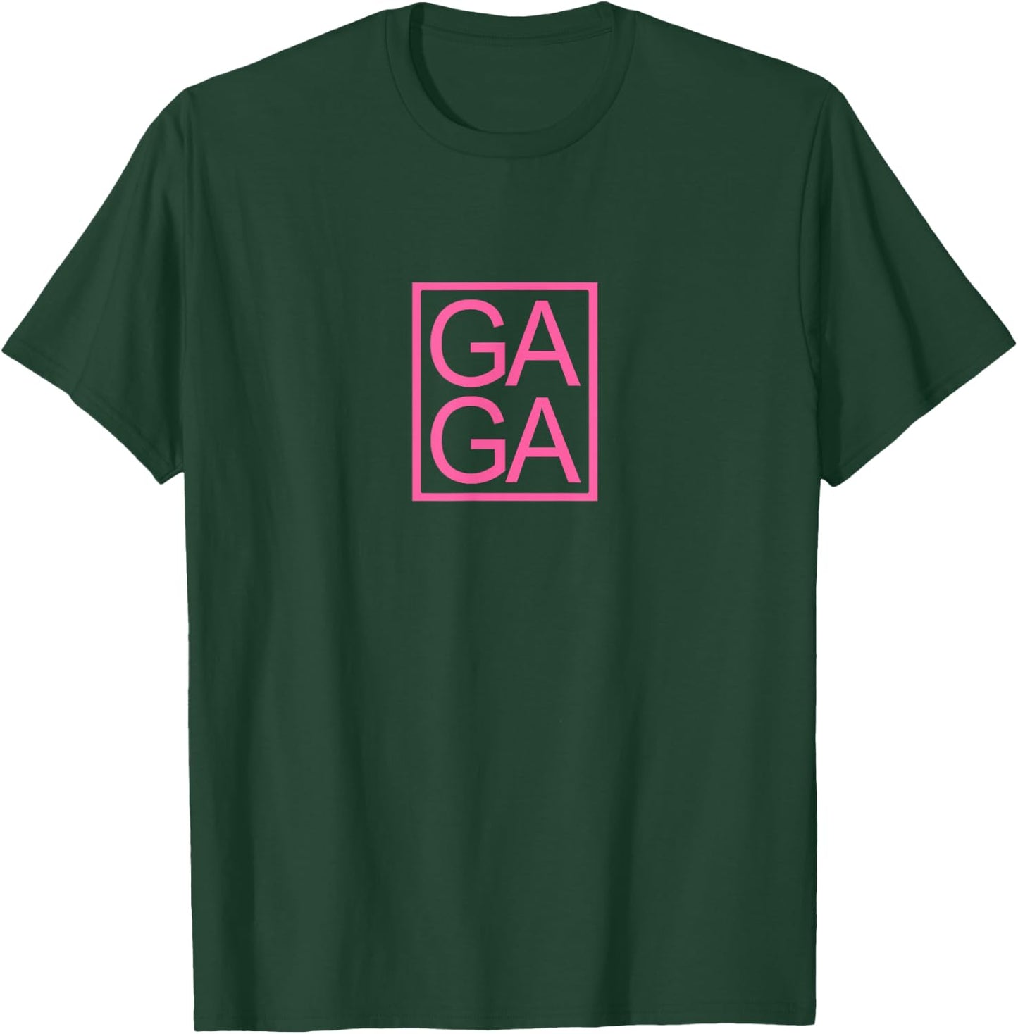 GAGA Novelty Unique Fun Gaga Typography T-Shirt - T-Shirt | Forest
