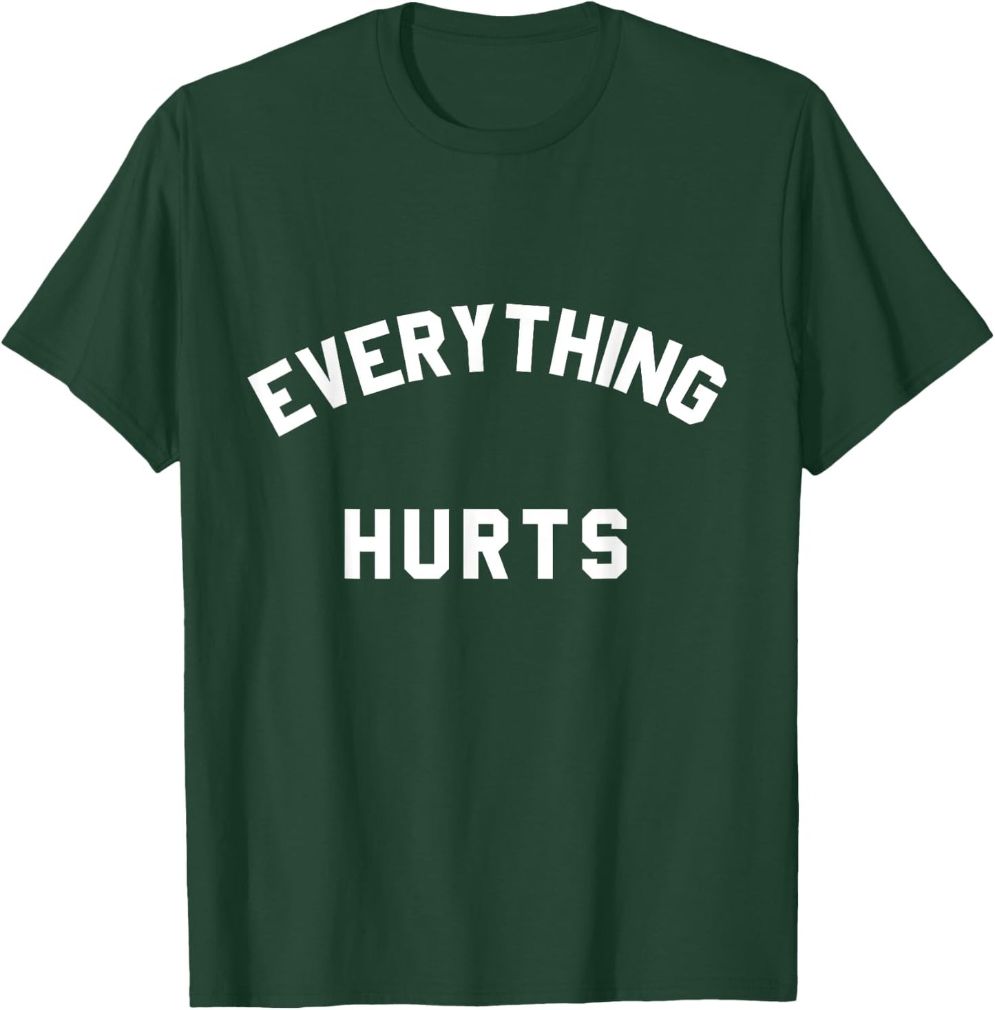 Everything Hurts Workout Small Heather Blue T-Shirt - T-Shirt | Forest