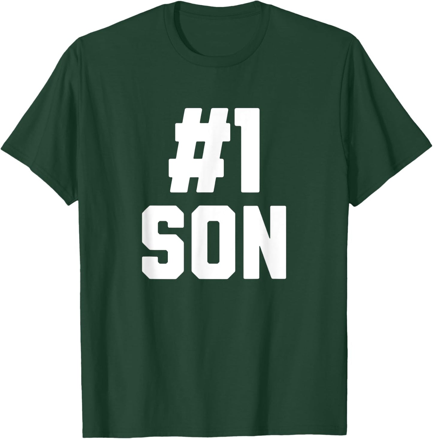 Number One Son Funny Family Matching Greatest #1 Son T-Shirt - T-Shirt | Forest