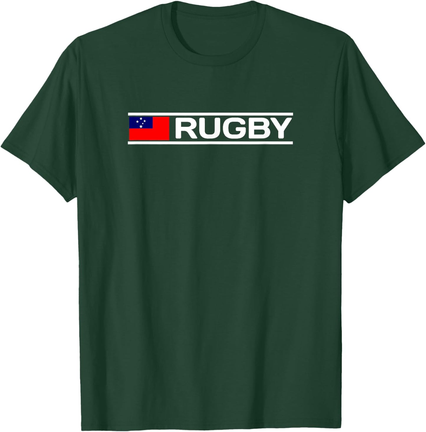 Samoa Flag Rugby T-Shirt - T-Shirt | Forest