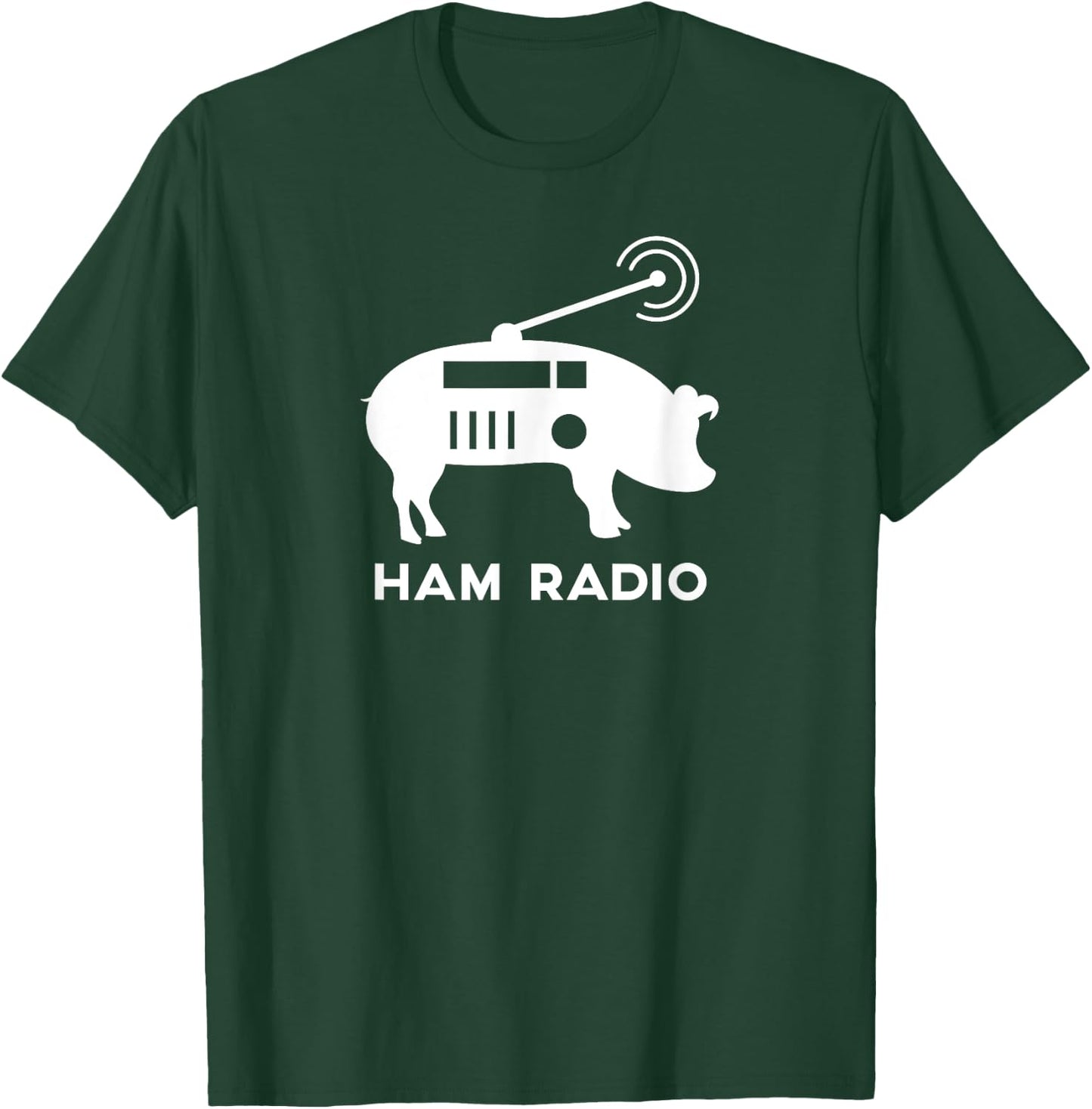 Ham Radio Pig Shirt T-Shirt - T-Shirt | Forest