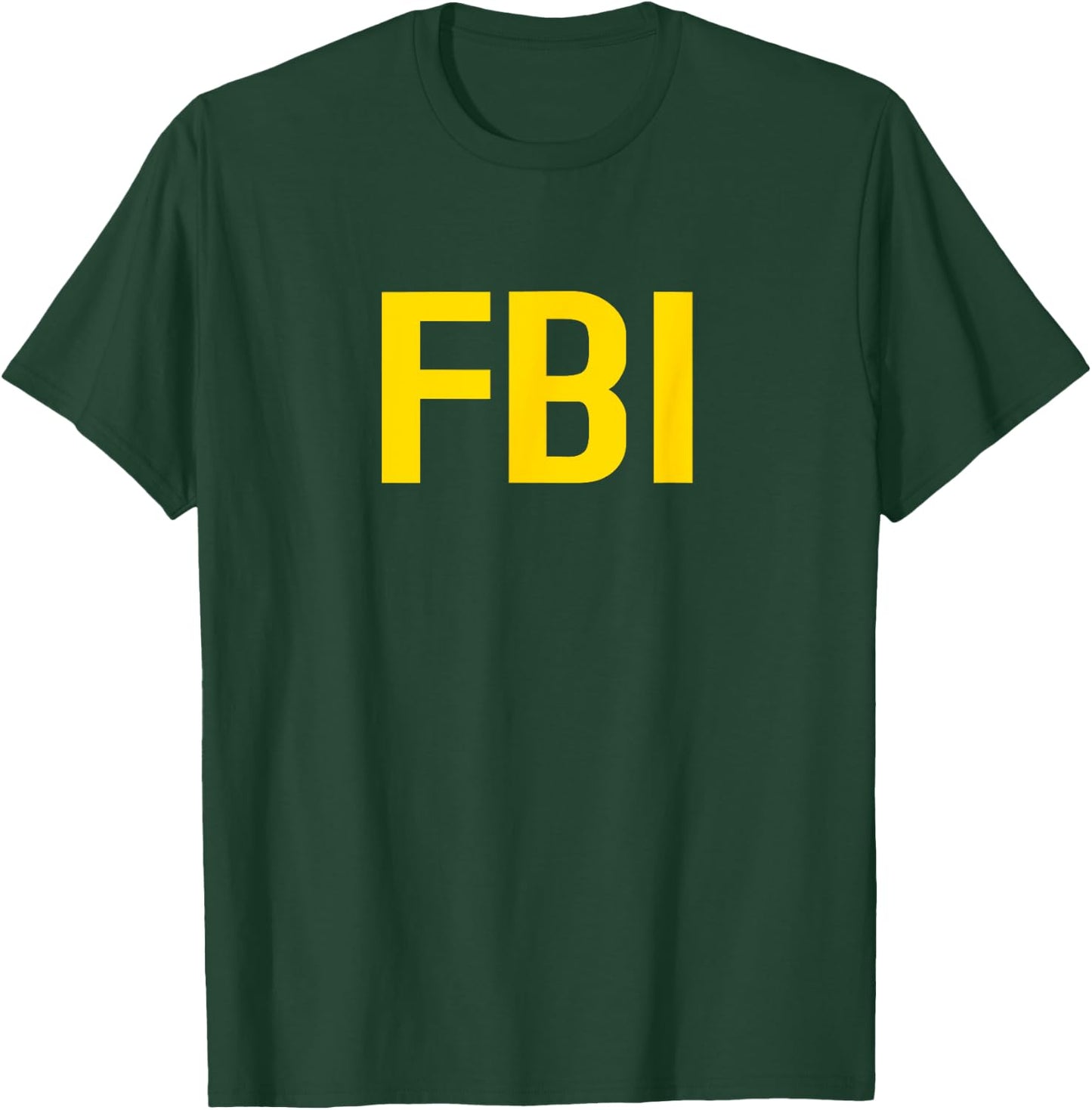 FBI Shirt for FBI Agent Halloween Costume Bold Shirt T-Shirt - T-Shirt | Forest