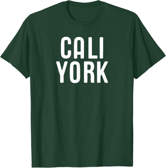 Cali York Bicoastal California New York Gift T-Shirt - T-Shirt | Forest