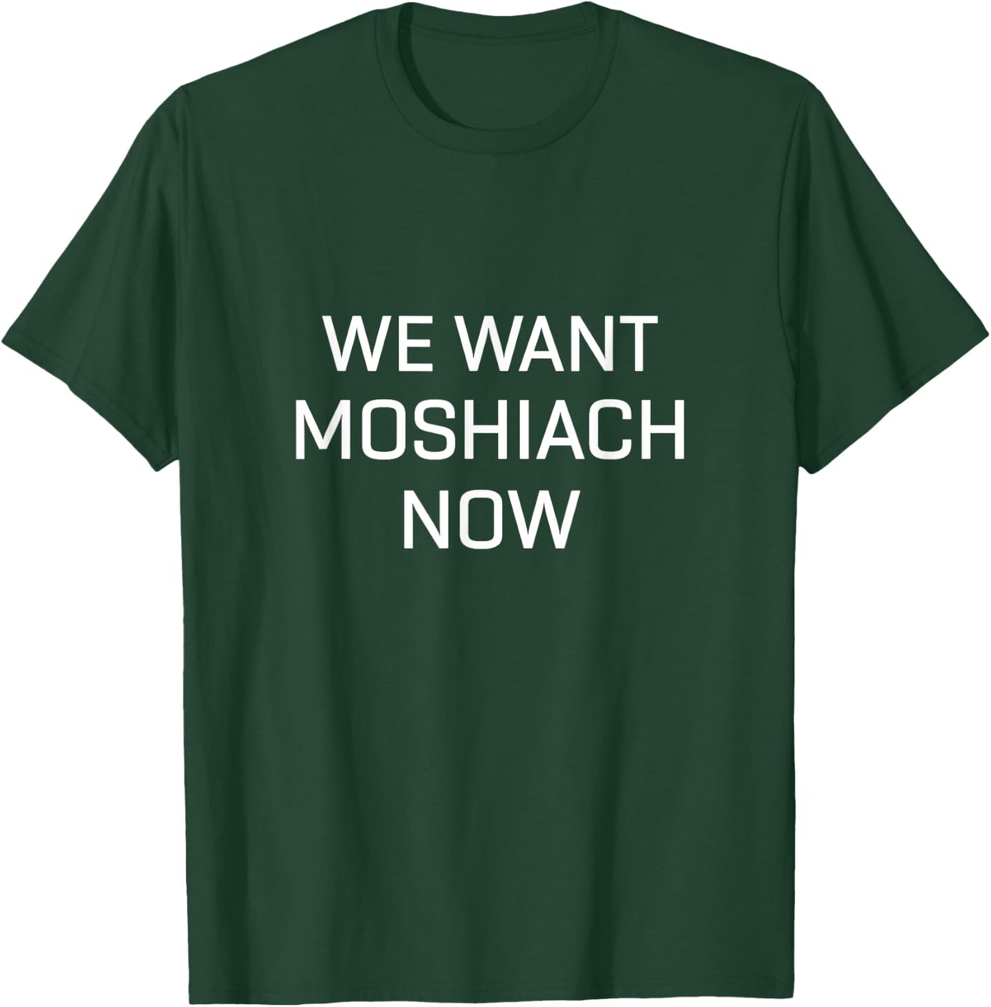 We Want Moshiach Now Shirt Messiah Chabad Lubavitch Rebbe T-Shirt - T-Shirt | Forest