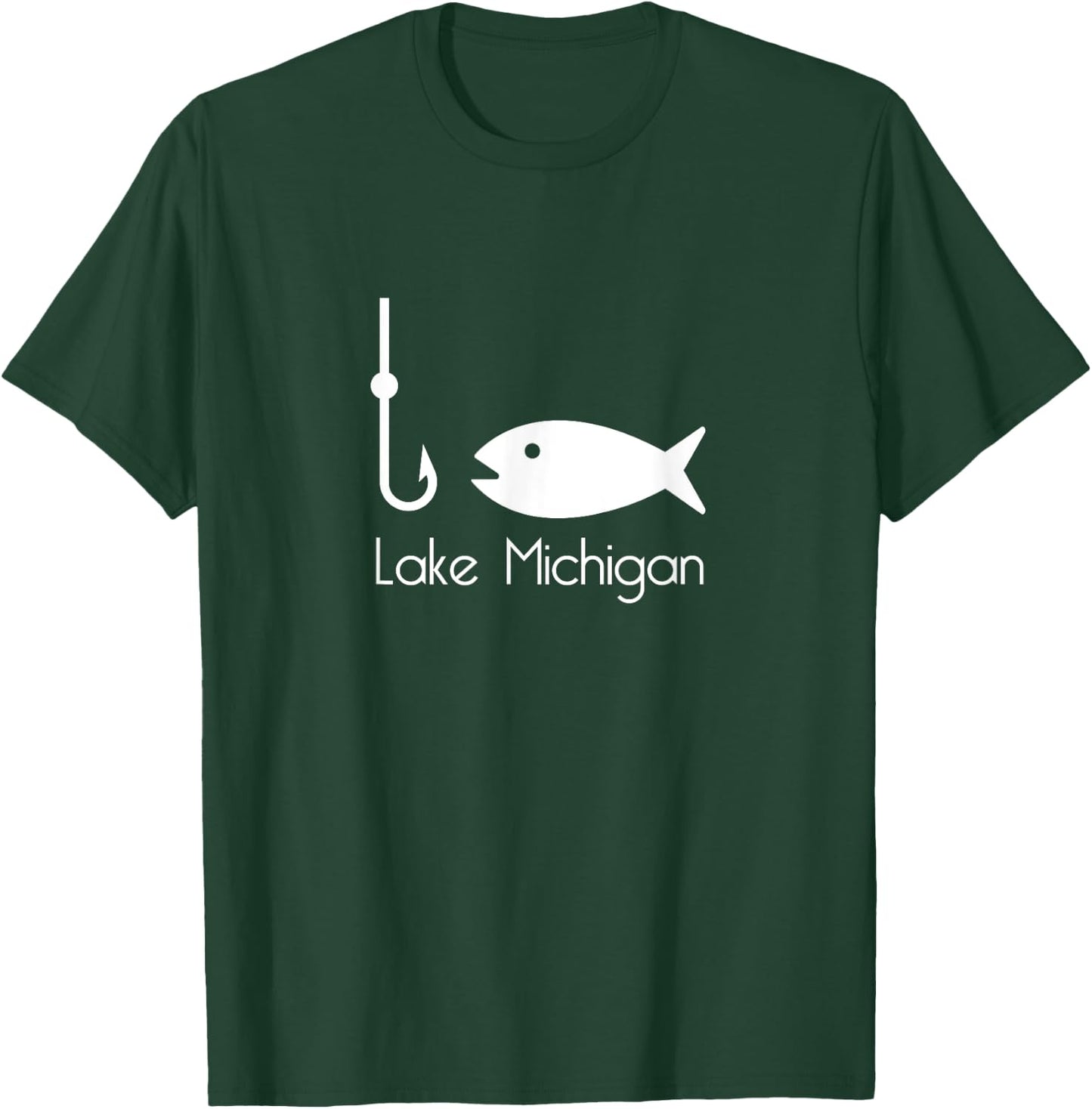 Lake Michigan Fishing - Chicago T-Shirt - T-Shirt | Forest