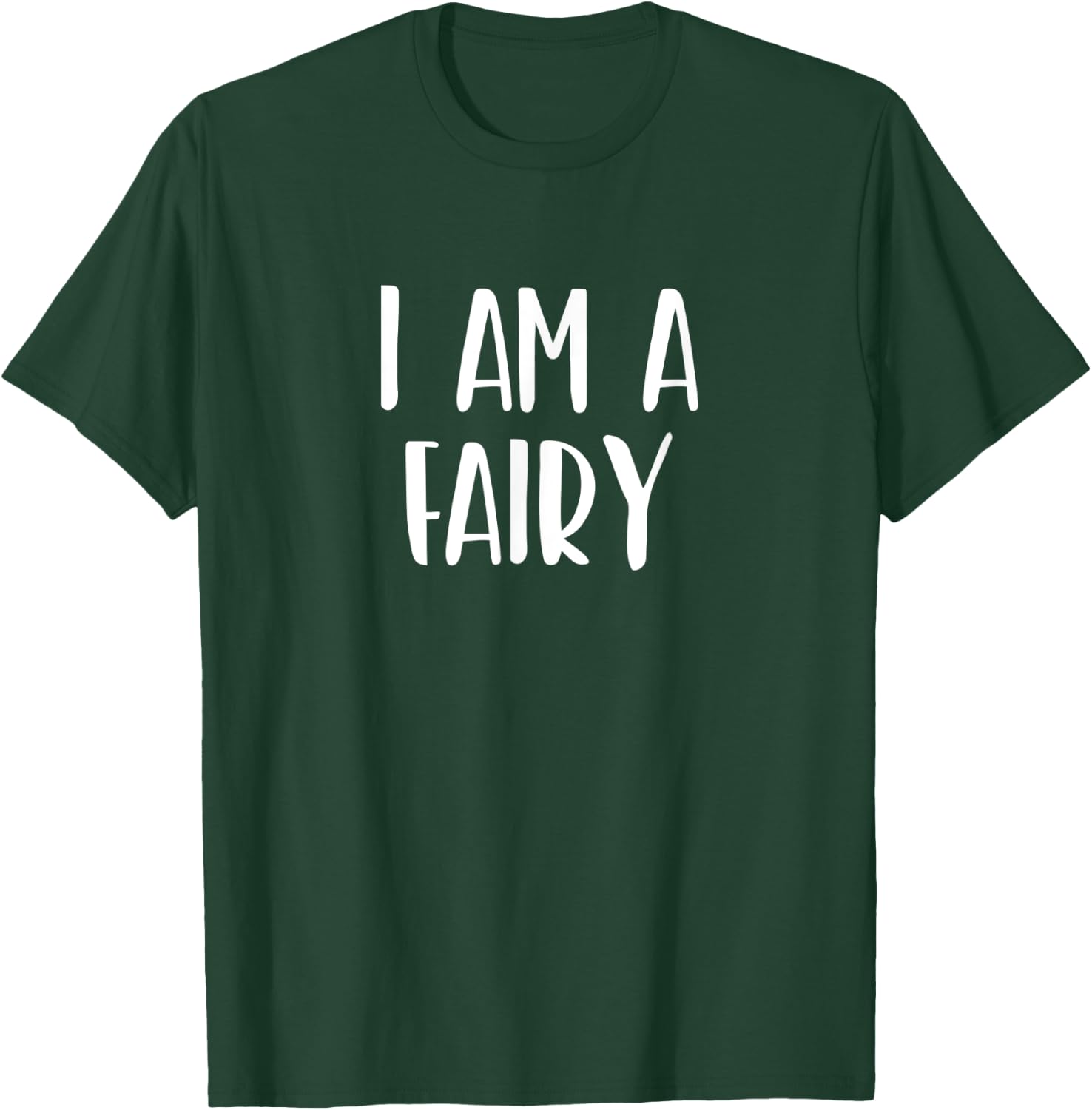 I Am A Fairy Halloween I'm Simple Costume Lazy T-Shirt - T-Shirt | Forest
