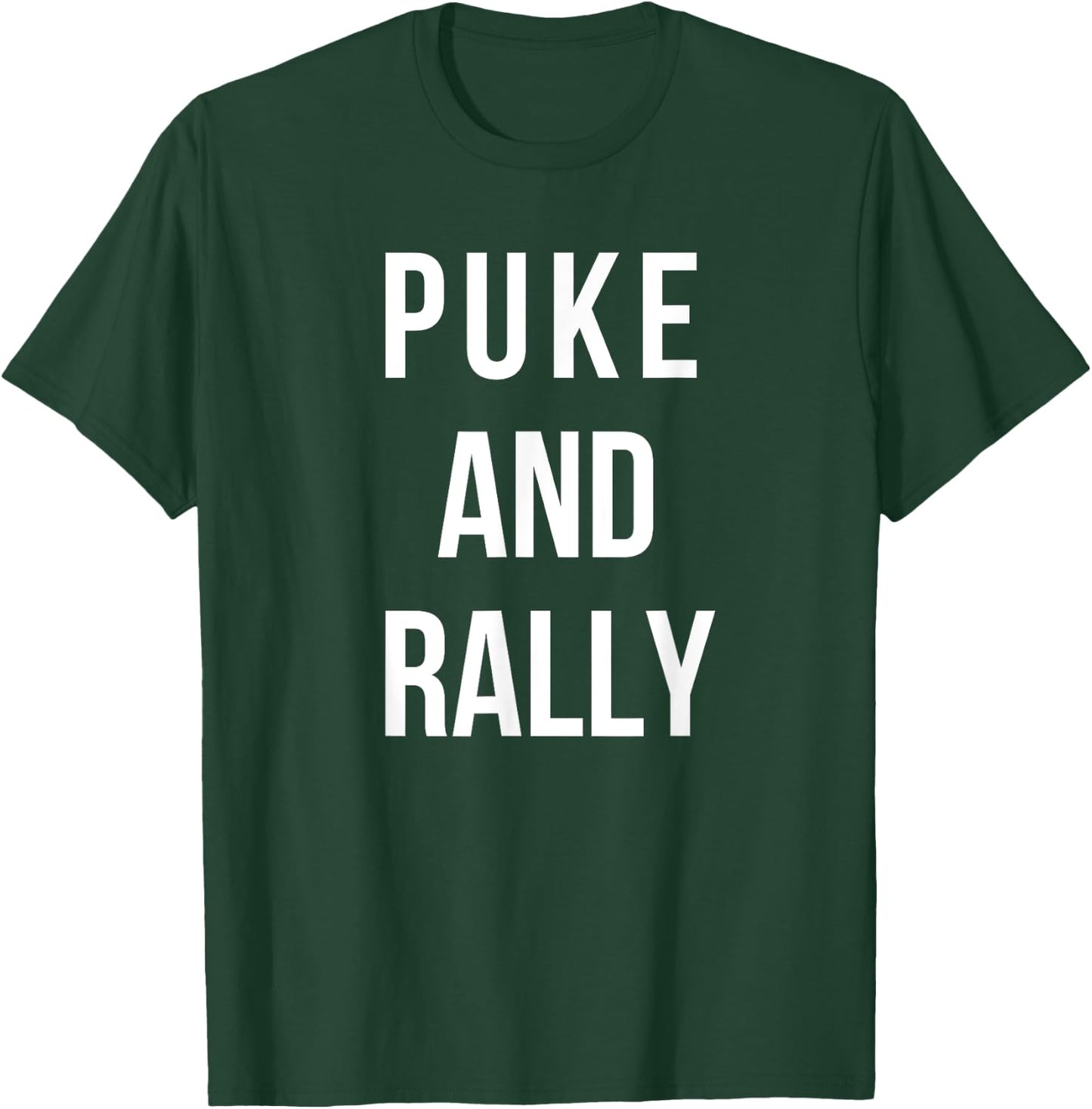 Puke and Rally T-Shirt - T-Shirt | Forest