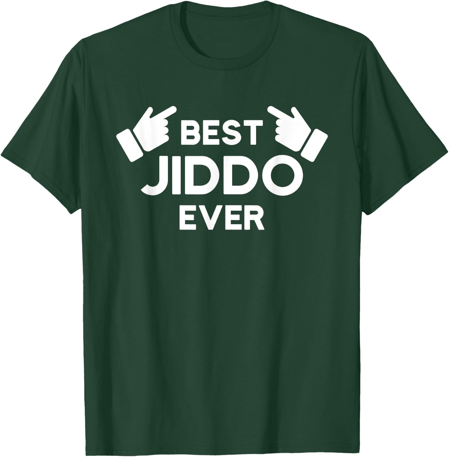 Best Jiddo Ever - #1 World's Jiddo Arab American Grandfather T-Shirt - T-Shirt | Forest