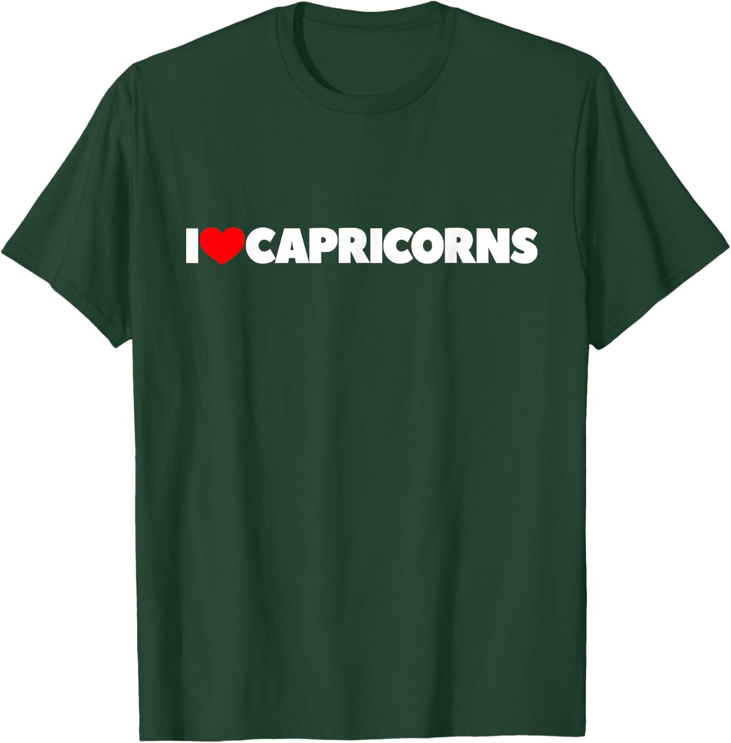 I Love (Heart) Capricorns T-Shirt - T-Shirt | Forest