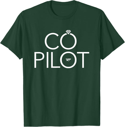 Aviation Pilot Ka. Co Pilot Wife Airplane Aviation T-Shirt - T-Shirt | Forest