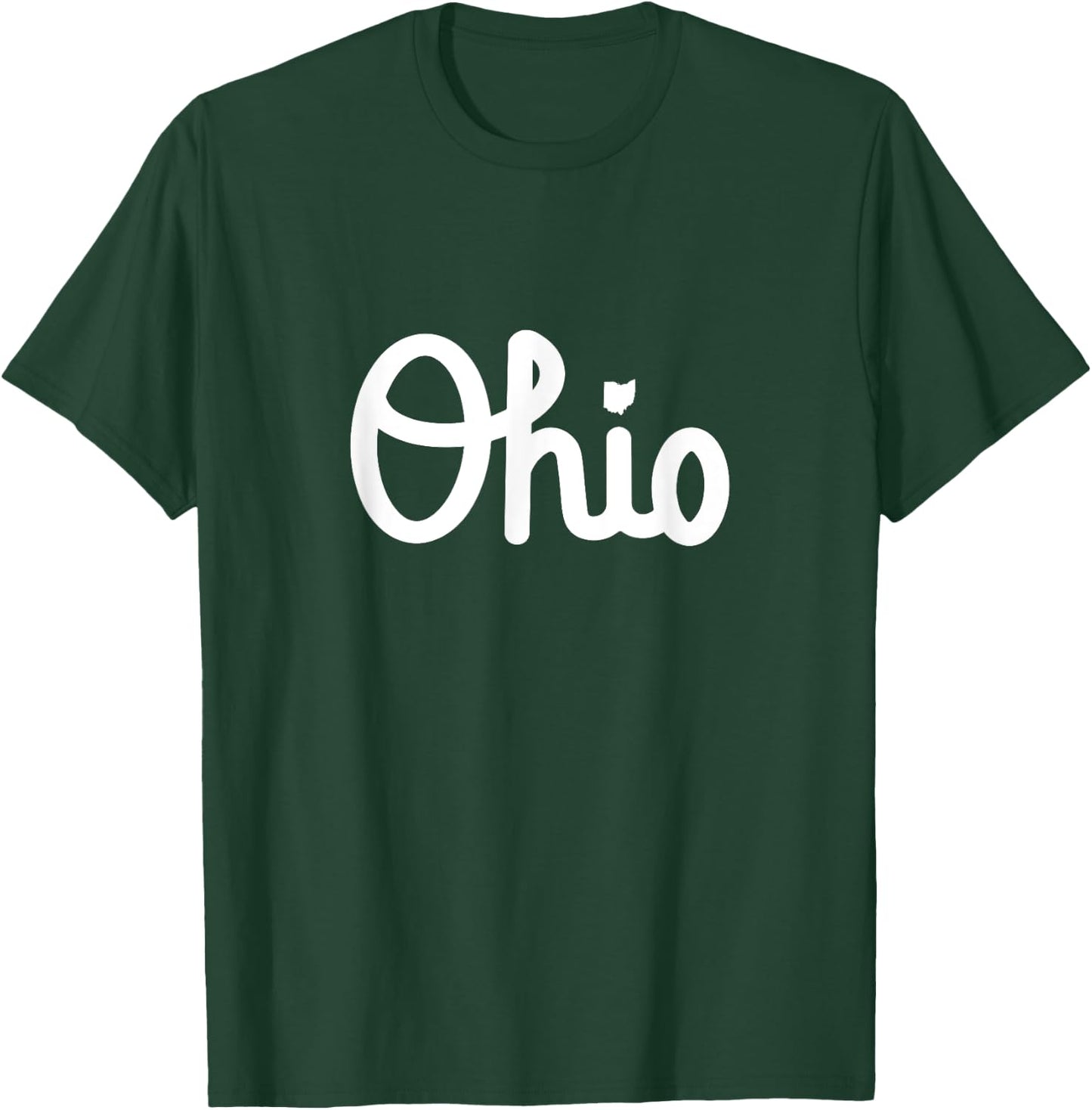 Vintage Script Ohio Dots the I T-Shirt - T-Shirt | Forest