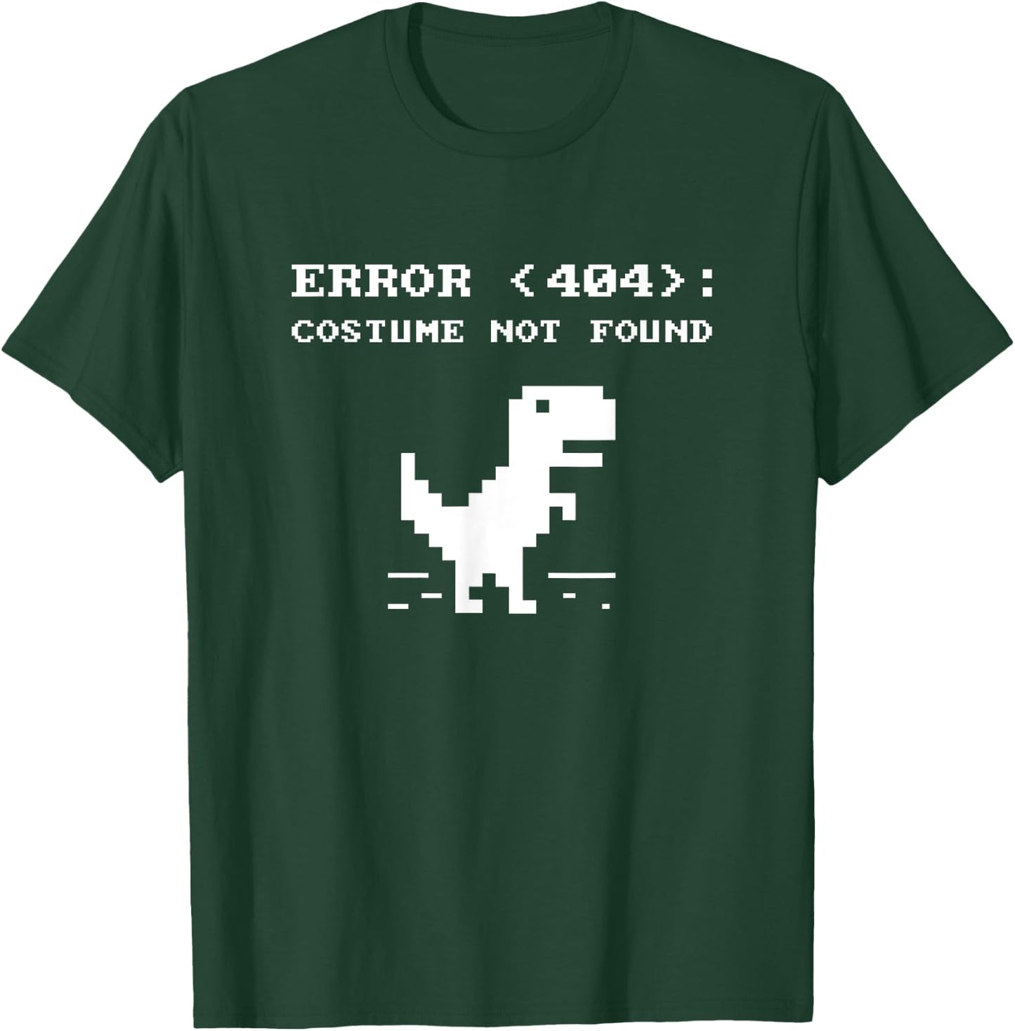 404 Error Costume Not Found Shirt Funny Halloween Internet T-Shirt - T-Shirt | Forest
