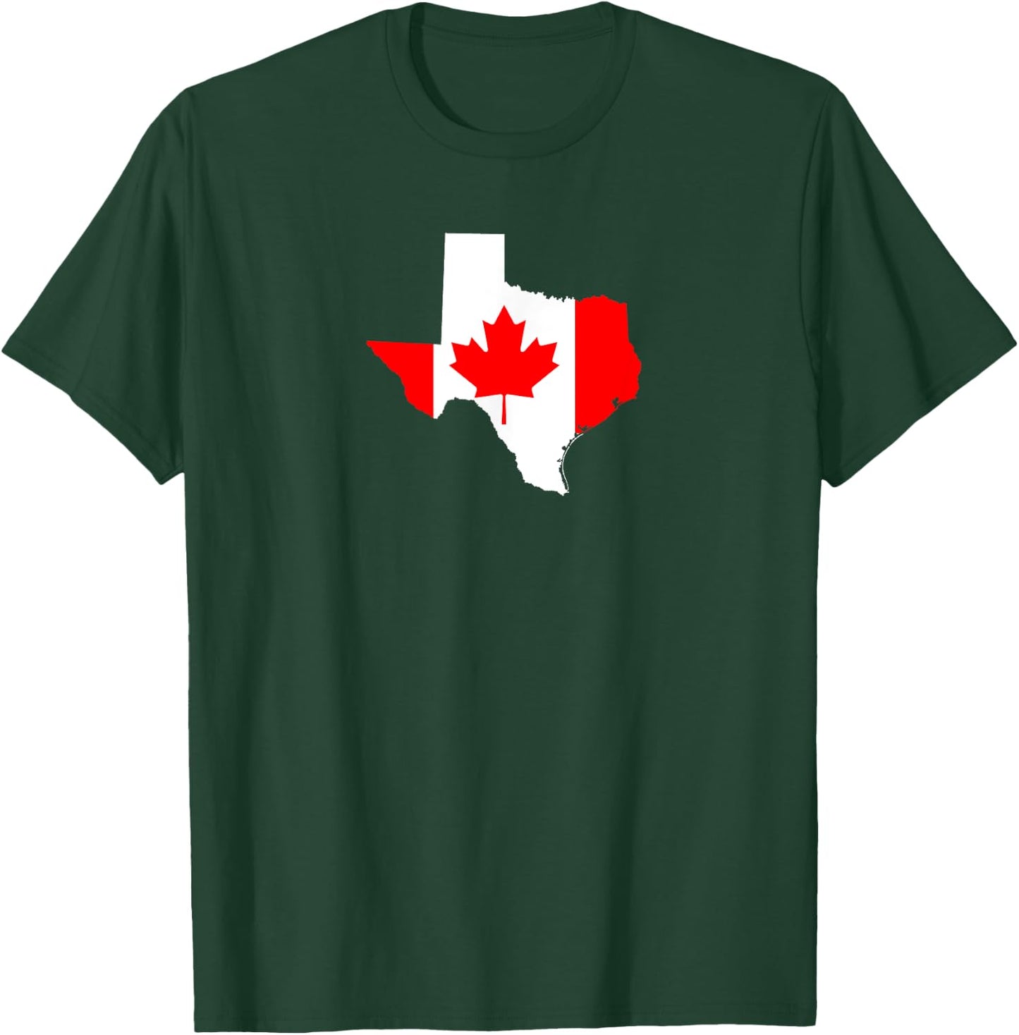 Texas Canada Pride - Texan Canadian Heritage shirt T-Shirt - T-Shirt | Forest