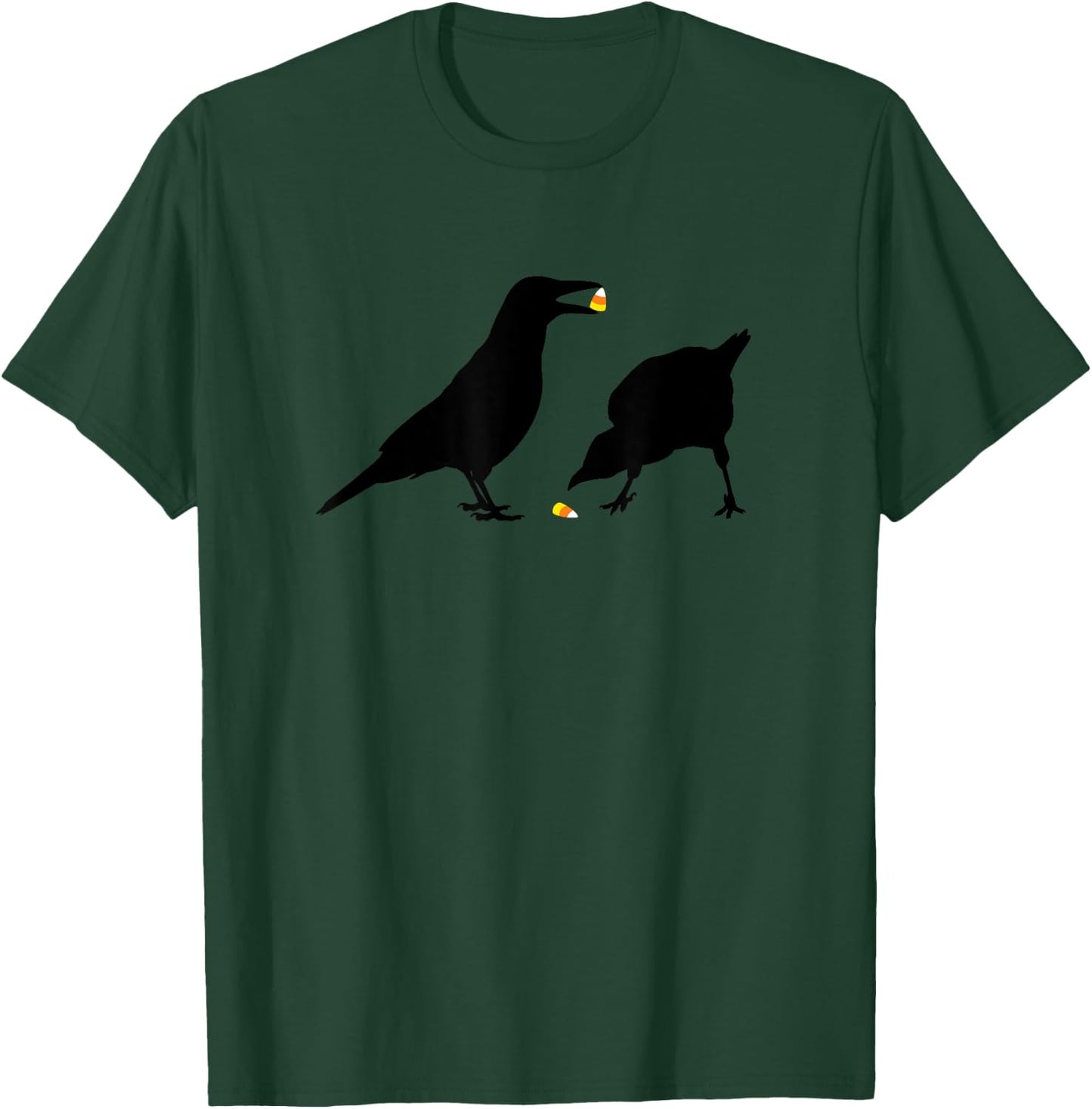 Halloween Candy Corn Crows T-Shirt - T-Shirt | Forest