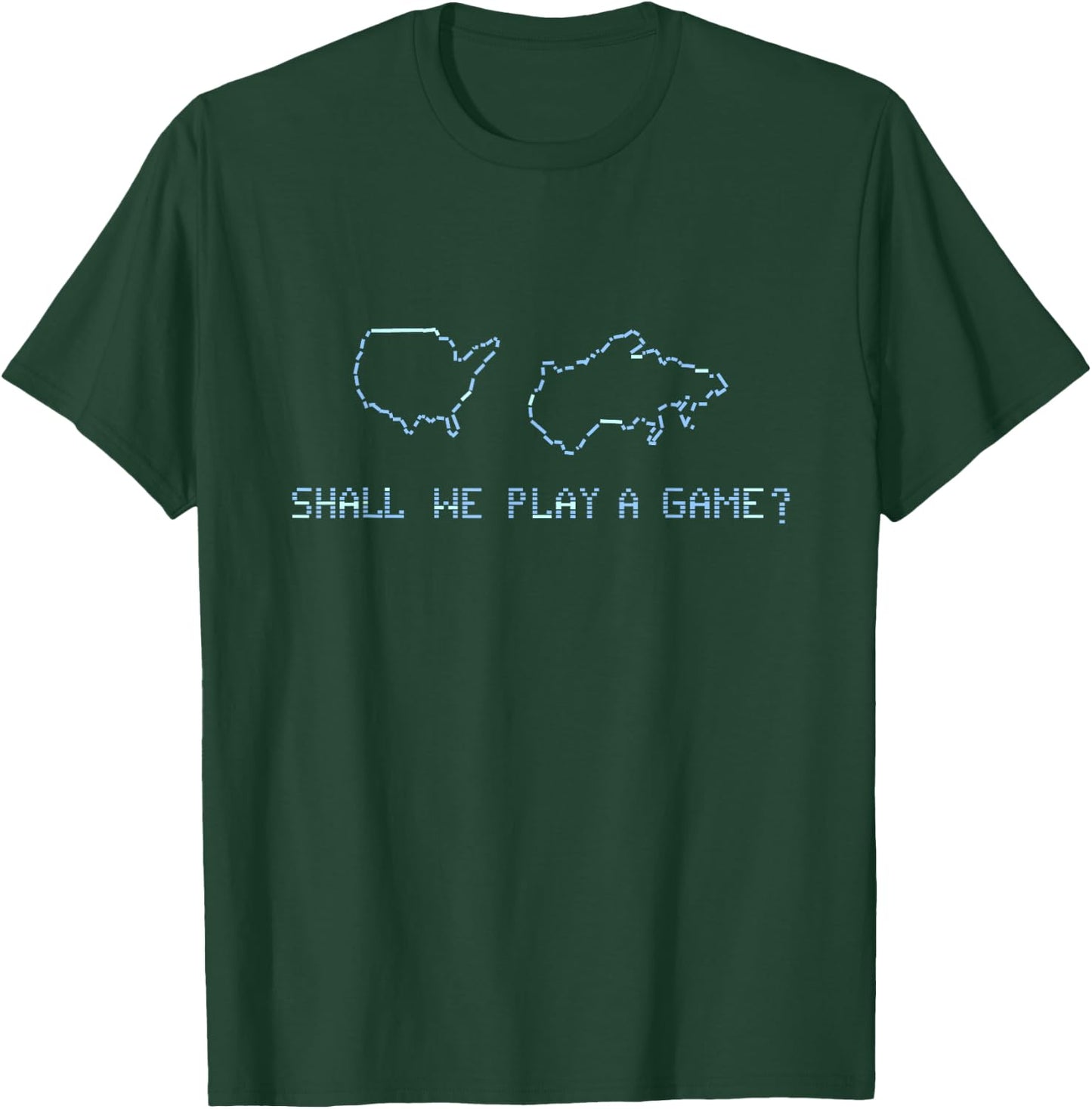 Shall We Play A Game? Wargames Gaming T-Shirt - T-Shirt | Forest