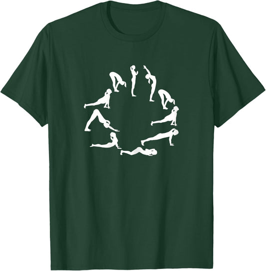Yoga sun salute T-Shirt - T-Shirt | Forest