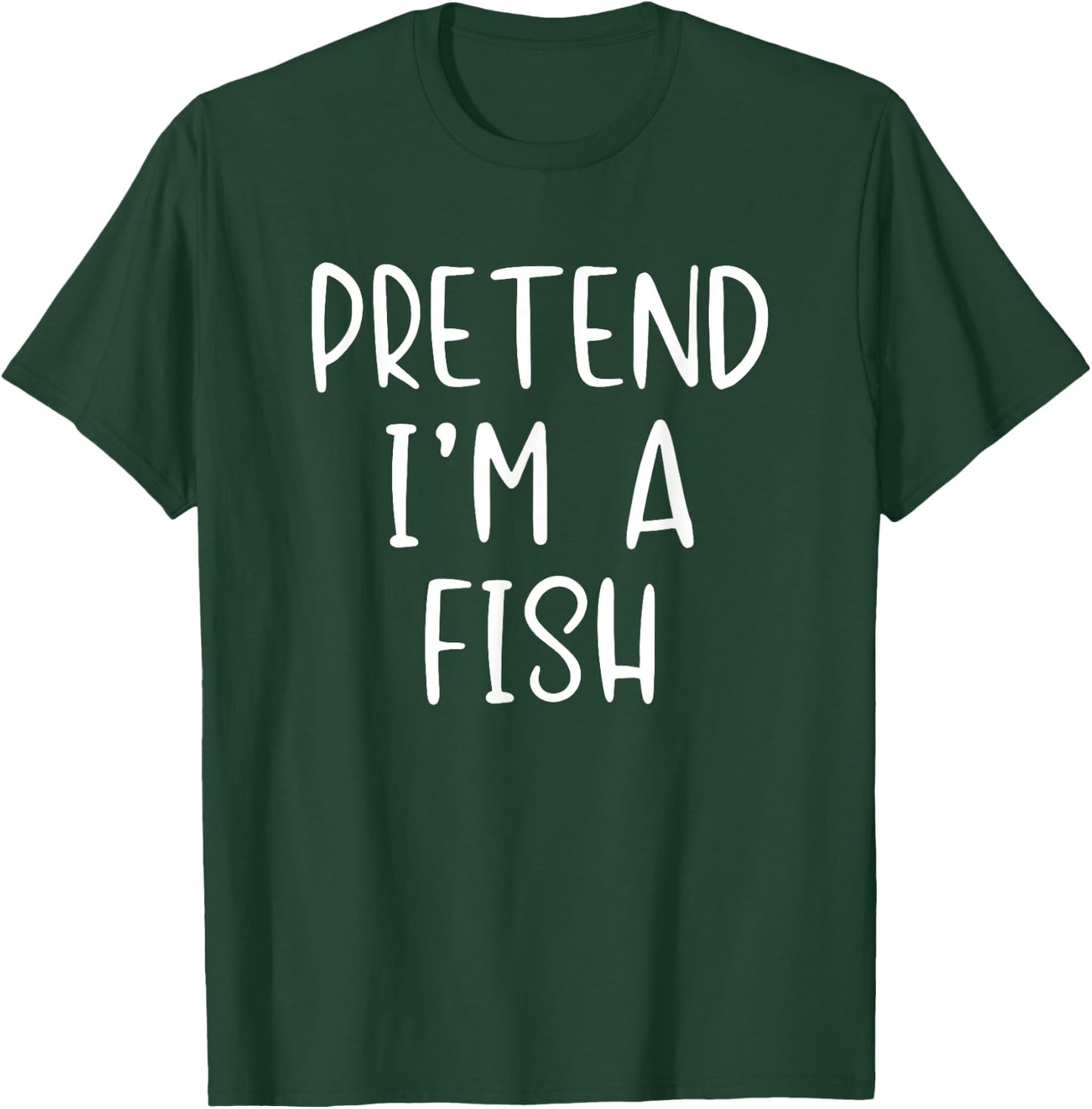 Pretend Fish Costume Halloween Lazy Easy Last Minute T-Shirt - T-Shirt | Forest