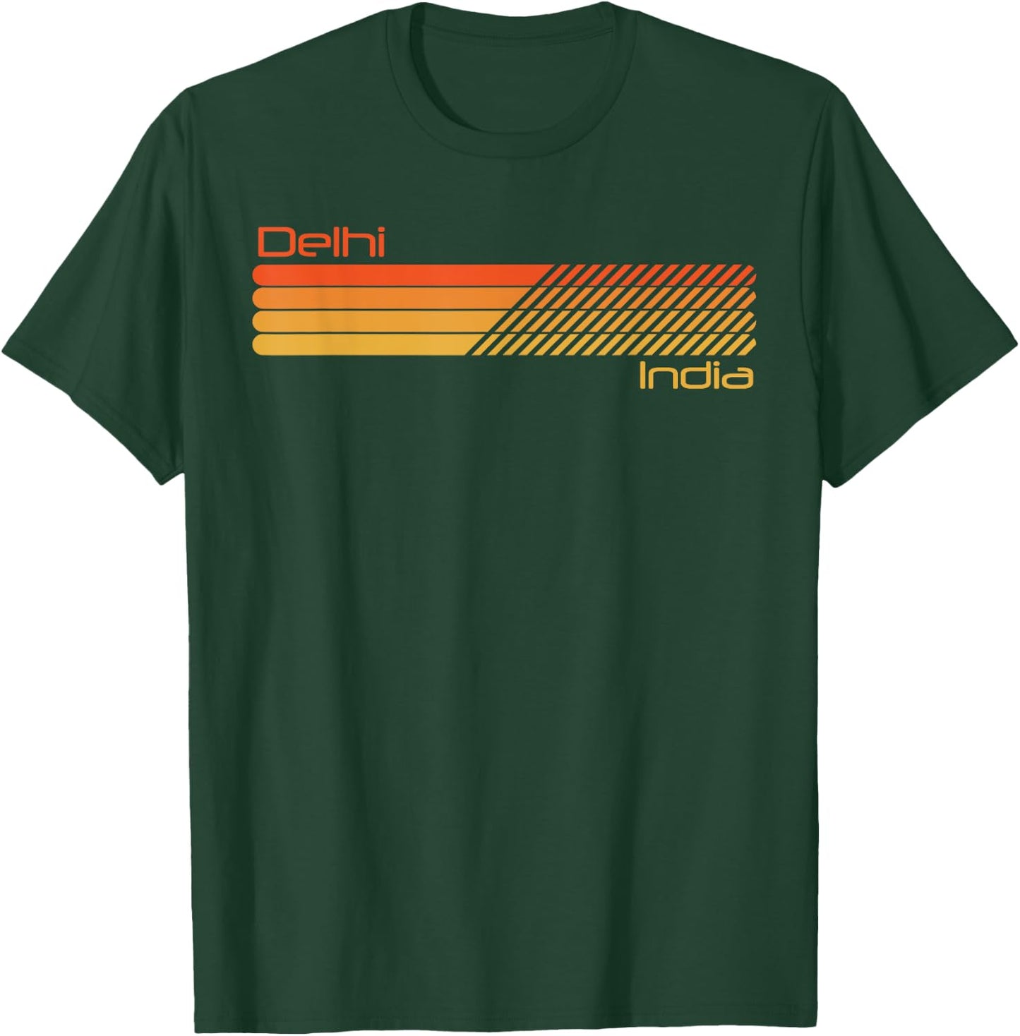 Retro Delhi India T-Shirt - T-Shirt | Forest
